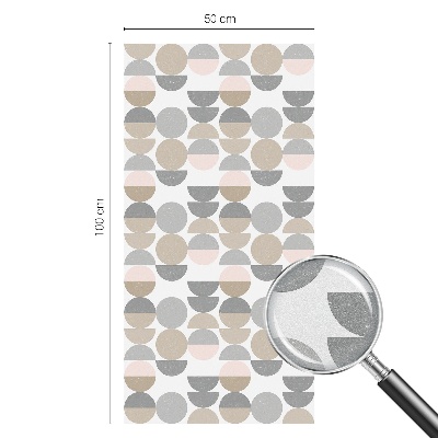Naklejka witraż na szybę mleczna Geometryczne wzory