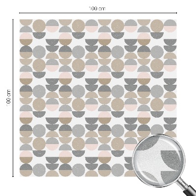Naklejka witraż na szybę mleczna Geometryczne wzory