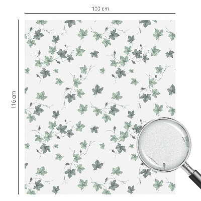 Witraż przyklejany na okno folia matowa Zielone pnącze