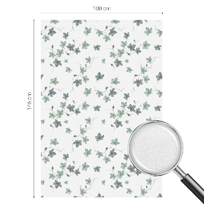 Witraż przyklejany na okno folia matowa Zielone pnącze