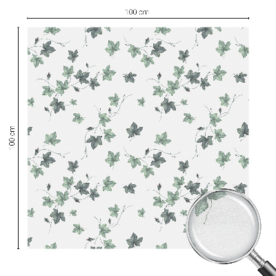 Witraż przyklejany na okno folia matowa Zielone pnącze