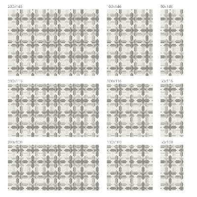 Folia mleczna na okno wzór witraż Plecionka symetryczna