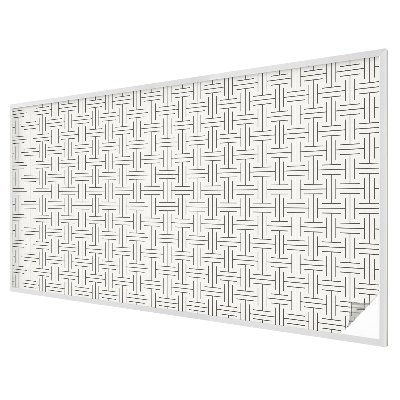 Folia mleczna na okno wzór witraż Plecionka symetryczna