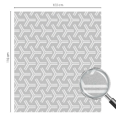 Naklejka witraż na szybę mleczna Minimalistyczne linie