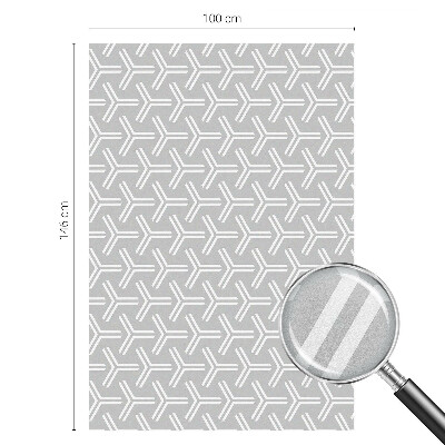 Naklejka witraż na szybę mleczna Minimalistyczne linie