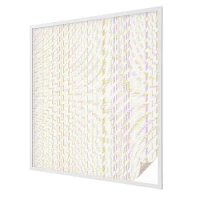 Witraż przyklejany na okno folia matowa Jodełka elegancja