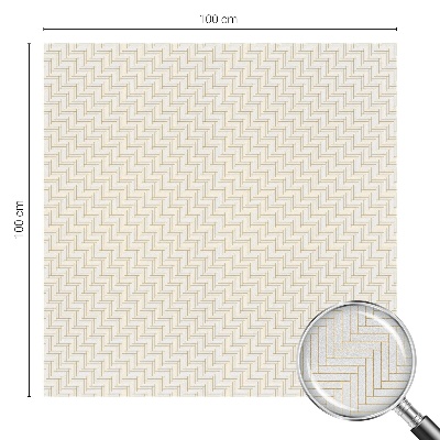 Witraż przyklejany na okno folia matowa Jodełka elegancja