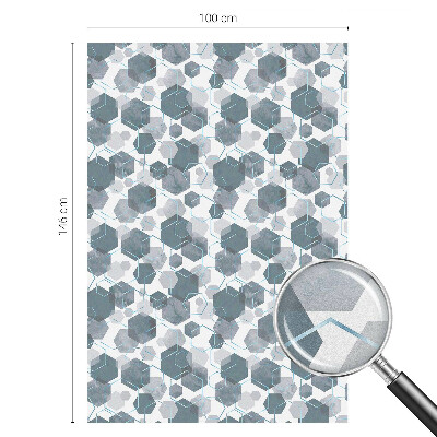 Folia okienna dekoracyjna witraż Geometryczne heksagony