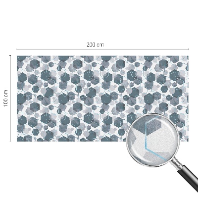 Folia okienna dekoracyjna witraż Geometryczne heksagony