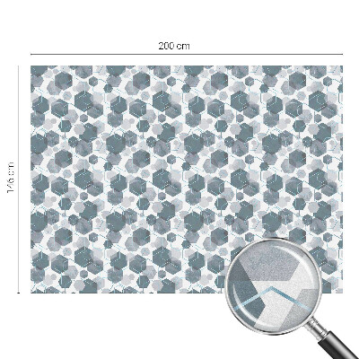 Folia okienna dekoracyjna witraż Geometryczne heksagony