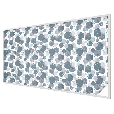 Folia okienna dekoracyjna witraż Geometryczne heksagony