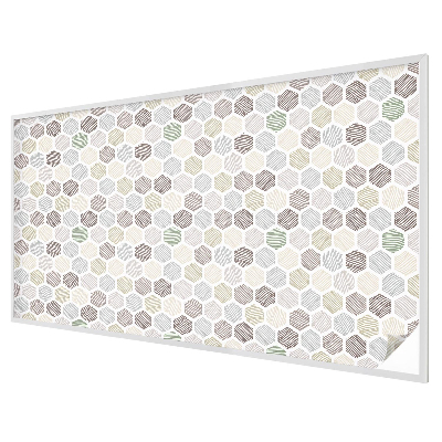 Folia mleczna na okno wzór witraż Geometryczne fale