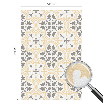 Witraż przyklejany na okno folia matowa Roślinne wzory