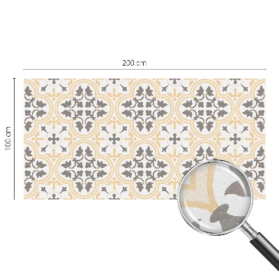 Witraż przyklejany na okno folia matowa Roślinne wzory