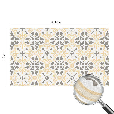 Witraż przyklejany na okno folia matowa Roślinne wzory