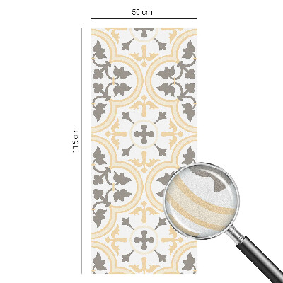 Witraż przyklejany na okno folia matowa Roślinne wzory