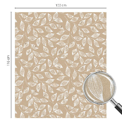 Witraż przyklejany na okno folia matowa Liście natura