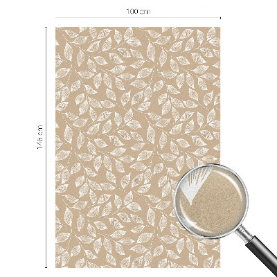 Witraż przyklejany na okno folia matowa Liście natura