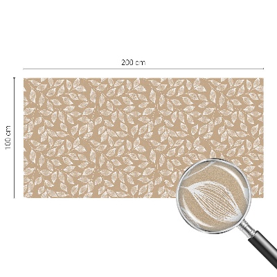 Witraż przyklejany na okno folia matowa Liście natura