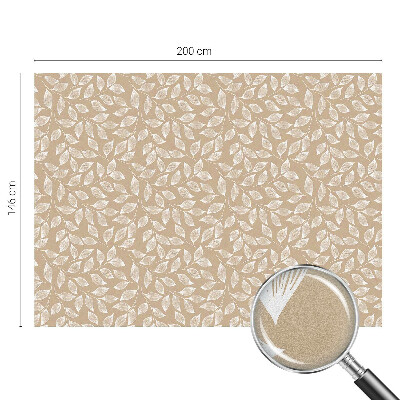 Witraż przyklejany na okno folia matowa Liście natura