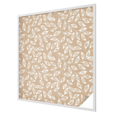 Witraż przyklejany na okno folia matowa Liście natura