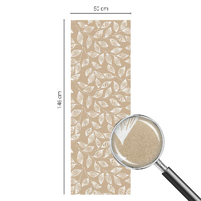 Witraż przyklejany na okno folia matowa Liście natura