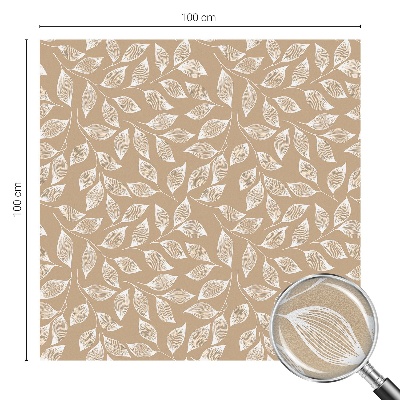 Witraż przyklejany na okno folia matowa Liście natura