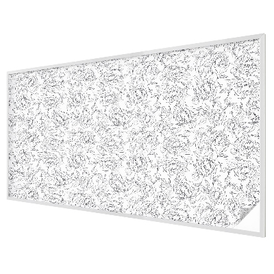 Folia mleczna na okno wzór witraż Kwiatowy motyw