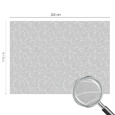 Witraż przyklejany na okno folia matowa Liściasta elegancja