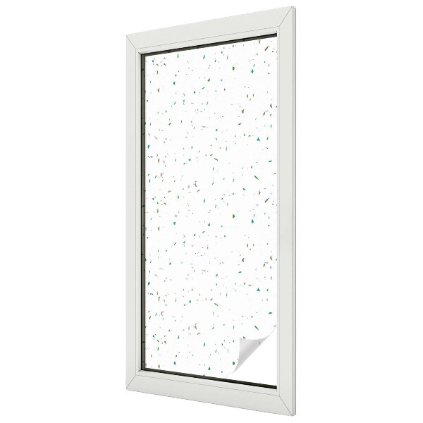 Folia mleczna na okno wzór witraż Rozrzucone elementy