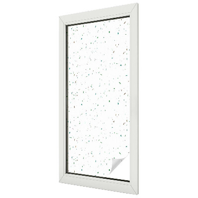 Folia mleczna na okno wzór witraż Rozrzucone elementy