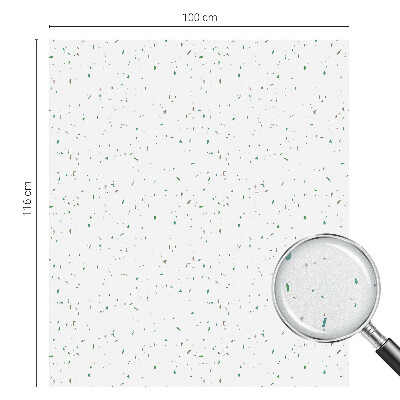 Folia mleczna na okno wzór witraż Rozrzucone elementy