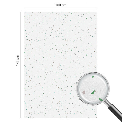 Folia mleczna na okno wzór witraż Rozrzucone elementy