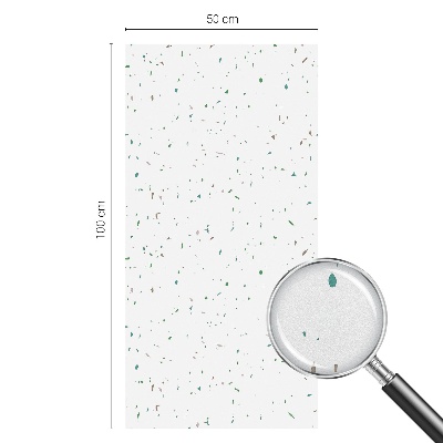 Folia mleczna na okno wzór witraż Rozrzucone elementy