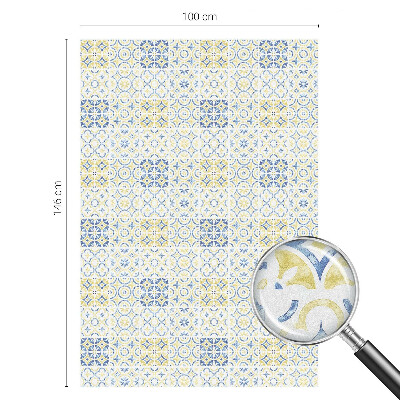 Witraż przyklejany na okno folia matowa Klasyczne kafelki