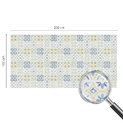 Witraż przyklejany na okno folia matowa Klasyczne kafelki