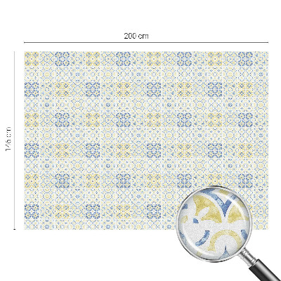 Witraż przyklejany na okno folia matowa Klasyczne kafelki