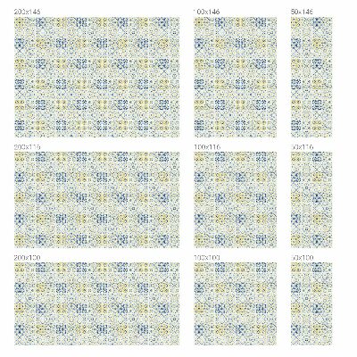 Witraż przyklejany na okno folia matowa Klasyczne kafelki