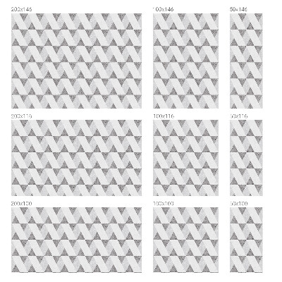 Naklejka witraż na szybę mleczna Szare trójkąty