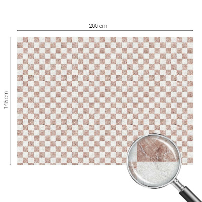 Folia okienna dekoracyjna witraż Klasyczna szachownica