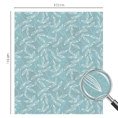 Witraż przyklejany na okno folia matowa Liściasta elegancja