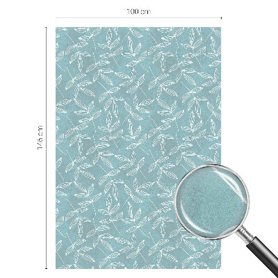 Witraż przyklejany na okno folia matowa Liściasta elegancja