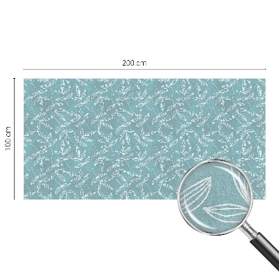 Witraż przyklejany na okno folia matowa Liściasta elegancja