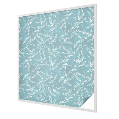 Witraż przyklejany na okno folia matowa Liściasta elegancja