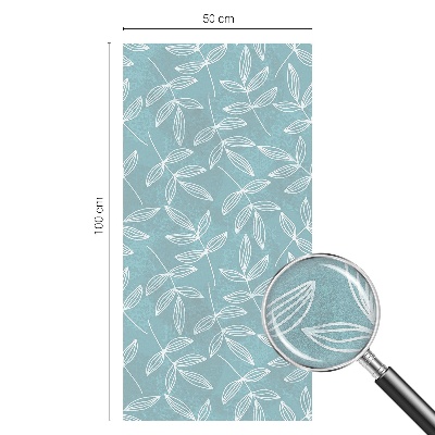 Witraż przyklejany na okno folia matowa Liściasta elegancja