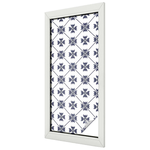 Witraż przyklejany na okno folia matowa Roślinny motyw