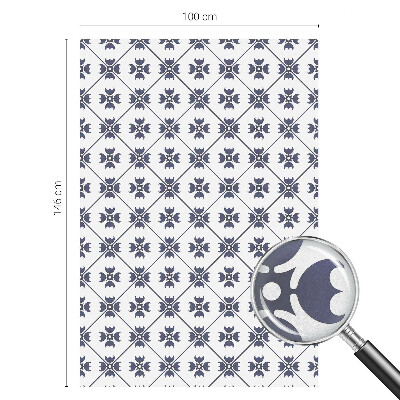 Witraż przyklejany na okno folia matowa Roślinny motyw