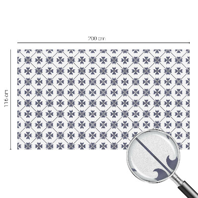 Witraż przyklejany na okno folia matowa Roślinny motyw