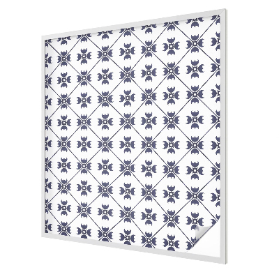 Witraż przyklejany na okno folia matowa Roślinny motyw