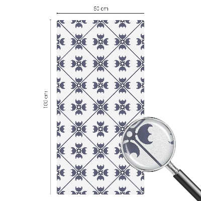 Witraż przyklejany na okno folia matowa Roślinny motyw